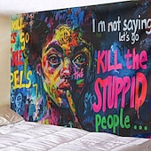 olcso művészeti kárpitok-utcai graffiti trippy függő kárpit fal művészet nagy kárpit falfestmény dekoráció fénykép háttér takaró függöny otthon hálószoba nappali dekoráció