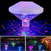 cheap Underwater Lights-1pc LED Color Changing Floating Pool Lights, Waterproof Matte Finish Swimming Pool Light Float with 7 Modes Lighting Underwater Waterproof Floating Pond Light for Disco Pool Pond Fountain