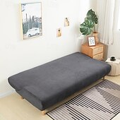 economico Copertura del divano futon-Copridivano letto senza braccioli in tessuto jacquard 3 diverse dimensioni fodere per decorazioni per divano in velluto di mais protezione elasticizzata copripanca elastico