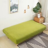 economico Copertura del divano futon-Copridivano letto senza braccioli in tessuto jacquard 3 diverse dimensioni fodere per decorazioni per divano in velluto di mais protezione elasticizzata copripanca elastico