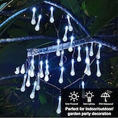 olcso Napelemes lámpák-10 m Fényfüzérek 100 LED Meleg fehér Fehér Több színű Kreatív fényfüzér Nap- Szabadtéri Vízálló Solarno napajanje