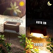 billiga Utomhuslampetter-1st 1 W Vägglampor för Utomhusbruk LED Solbelysning Pathway Lights &amp; Lanterns Soldriven Varmvit Vit Multifärg 3.7 V 1 LED-pärlor