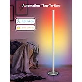 cheap Smart Lights-Graffiti Intelligent WiFi LED Smart Light LED Floor Lamp, Mesh Red Light with Music Sync, Color Changing Corner Standing Lamp with Remote &amp; App Control, Timer, Ambiance Corner Lamp
