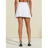 cheap Women&#039;s Golf Dress-Tennis Pleated Skort Golf Skirts 16inch White Skirt Ladies Golf Attire Clothes Outfits Wear Apparel