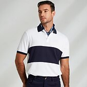 halpa Miesten Elite Polo-Miesten Polo Neulo poolo liiketoiminta Kausaliteetti Kauluskäänne Lyhythihainen Moderni Juhla Yhtenäinen väri Napit Kesä Valkoinen Polo