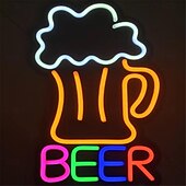 halpa LED-neonvalot-oktoberfest olutaika led valovalo kauppa baari ravintola hotelli koristevalo neon makuuhuone seinä keittiö henkilökohtainen sisustus yövalo usb 1kpl