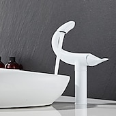 abordables Robinets de lavabo-Robinet lavabo - Classique Plaqué Montage Extérieur Mitigeur un trouBath Taps
