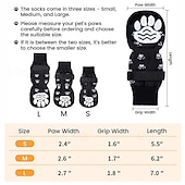 お買い得  ブーツとパウプロテクター-犬用 猫用 小型ペット用 ソックス アンチスリップ カジュアル 普段着 クリスマス 動物 水玉 ソリッド ペット用 防水材 麦わら マルチカラー