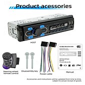 cheap Bluetooth Car Kit/Hands-free-1din DAB 12V Car Radio Autoradio Bluetooth/FM/USB/SD/AUX-in Stereo AI Voice Colorful Lights In-dash Car MP3 Player D3300
