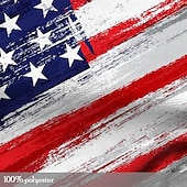 cheap Patriotic Veteran T shirts-Veterans Day Men&#039;s Patriot Patriotic Veteran American Flag T shirt Short Sleeve T shirt 3D Print Crew Neck Shirt Street Style Party Birthday Street White 1 White Summer Spring Clothing Apparel S M L