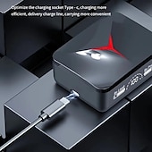 お買い得  ワイヤレスヘッドホン-LEDパワーディスプレイ長持ちワイヤレスBluetoothヘッドセットタッチデュアルトーク5.3Bluetoothヘッドセット