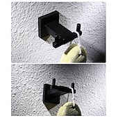 cheap Robe Hooks-Heavy Duty Double Robe Hook Wall Mount Stainless Steel Hand Towel Hooks for Bathrooms, Mirror Polish