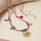 voordelige Kettingen en hangers-1 stuk Ketting For Dames Straat Dagelijks Legering Retro Munt