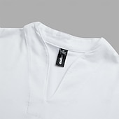billiga grundläggande t-shirts-Herr T-shirt T-tröja Kortärmad V-hals Sommar Slät Mode Designer Grundläggande V-ringad Framficka Semester Utekväll Ledigt / vardag Svart Vit Blå Topp t-shirt för män