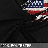  4 juillet 2026, 250e anniversaire Homme Drapeau Américain anciens combattants Polo Chemise de golf Manche Courte Polos Chemises à Col Vêtements de rue Vêtements de vacances Tenues de fête Impression