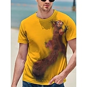 billiga t-shirts i stora storlekar för män-Herr Plusstorlekar T-shirt Stor och lång Grafisk Rund hals Mönster Kortärmad Sommar Streetwear drivna Designer Grundläggande Dagligen Helgdag Blast