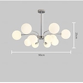 economico Luci a sospensione-lampada a sospensione a led 90/115 cm 12/16 luci e27 nordico moderno sputnik illuminazione a sospensione della metà del secolo lampada da soffitto in metallo per cucina sala da pranzo soggiorno