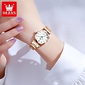 cheap Quartz Watches-New Olevs Olevs Brand Fashion Women&#039;S Quartz Watch Simple Fashion Trend Travel Sports Leisure Waterproof Steel Belt Women&#039;S Wristwatch
