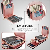 baratos Capa Samsung-telefone Capinha Para Samsung Galaxy Z Virar 6 Z Flip 5 Z Flip 4 Z Flip 3 Capa traseira Capa articulada Zíper com cordão Slot para cartão Retro PC Couro PU