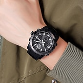abordables Relojes digitales-SKMEI Hombre Reloj Digital Al Aire Libre Deportes Moda Reloj Casual Luminoso Cronómetro Despertador Calendario TPU Reloj