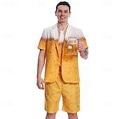 olcso Vicces jelmez-Oktoberfest Ruhák Öltönyök és blézerek Ing Októberi fesztivál bajor bajor Wiesn Hagyományos stílus Meadows Páros Férfi Női Hagyományos stílusú ruha