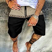 billiga Vardagsshorts-Herr Shorts Sommarshorts Beach Shorts Elastisk midja Mönster Grafiska tryck Utomhus Knelängd Dagligen Strand Hawaiisk Designer 1 2 Microelastisk