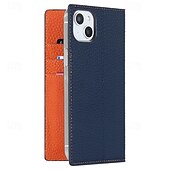 Недорогие Чехлы для iPhone-телефон Кейс для Назначение айфон 16 iPhone 15 Pro Max iPhone 14 13 12 11 Pro Max Plus Mini SE Кошелек для карт с ремешком на запястье Откидная подножка Разъем для карты Ретро Настоящая кожа ТПУ