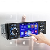preiswerte Multimedia-Player für Autos-4,1-Zoll-Einzel-DIN-Autoradio mit Bluetooth-Touchscreen, MP5-Player, FM-Radio-Empfänger, unterstützt TF/USB/AUX-IN, Freisprechfunktion, Rückfahrbild