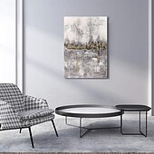 お買い得  抽象画-手作りの油絵キャンバス壁アート装飾モダンシンプルな抽象的なテクスチャホームデコレーションロールフレームレス未延伸絵画