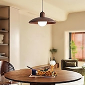 economico Luci a sospensione-lampada a sospensione a led bianco caldo 30 cm lampadario in legno retrò a 1 luce personalità creativa lanterna design leggero lampada a sospensione moderna e minimalista g9 apparecchi di