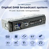 cheap Bluetooth Car Kit/Hands-free-1din DAB 12V Car Radio Autoradio Bluetooth/FM/USB/SD/AUX-in Stereo AI Voice Colorful Lights In-dash Car MP3 Player D3300