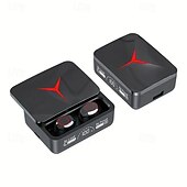 お買い得  ワイヤレスヘッドホン-LEDパワーディスプレイ長持ちワイヤレスBluetoothヘッドセットタッチデュアルトーク5.3Bluetoothヘッドセット