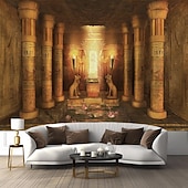 tanie zabytkowe gobeliny-egipski piramida faraon wiszące gobelin wall art duży gobelin mural wystrój fotografia tło koc kurtyna strona główna sypialnia salon dekoracja bóg boskość