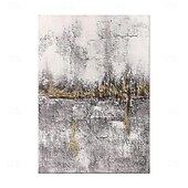 お買い得  抽象画-手作りの油絵キャンバス壁アート装飾モダンシンプルな抽象的なテクスチャホームデコレーションロールフレームレス未延伸絵画
