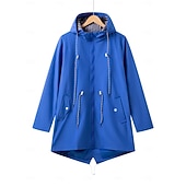 cheap Outdoor Jackets-Women's Hiking Raincoat Raincoat Outdoor Waterproof Quick Dry Lightweight Jacket Camping / Hiking / Caving Traveling Blue Black Yellow Pink Red