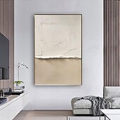 cheap Still Life Paintings-oil painting handmade Mid Century Abstract White oil painting  Neutral Decor White Plaster painting Wall Art  New*Minimal Scandinavian Medieval  3D Textured Painting Artwork