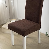 cheap Chair Cover-Water Resistant Elastic Dining Chair Cover for Dining Room Kitchen Wedding Hotel Banquet Restaurant Anti-dirty Seat Chair Covers