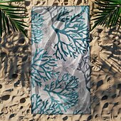 abordables ensembles de serviettes de plage-serviette de plage série palmiers couvertures confortables 100 % microfibre serviette de plage surdimensionnée, 35 &quot;x 70&quot;, grande serviette de bain pour adolescents adultes, séchage rapide,