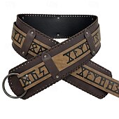 abordables Accesorios y más-Punk y gótico Medieval Renacimiento Baile de Máscaras Cinturón Vikingo caballero celta Hombre Mujer Unisexo Vikingo Carnaval Mascarada Escenario Feria del Renacimiento LARP Adulto Cinturón