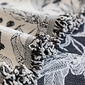 economico Coperte per divano-Asciugamano per divano Copridivano Classico cuscino per divano in stoffa con stampa floreale a inchiostro