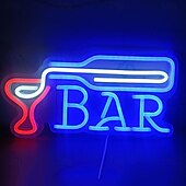 cheap Neon LED Lights-Oktoberfest Beer USB LED Neon Light, LED Beer Sign Bar Club Acrylic Neon Light Hotel Bar Caf  Birthday Party Youth Room Wall Decoration Light Logo 1PC