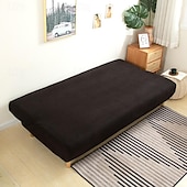 economico Copertura del divano futon-Copridivano letto senza braccioli in tessuto jacquard 3 diverse dimensioni fodere per decorazioni per divano in velluto di mais protezione elasticizzata copripanca elastico