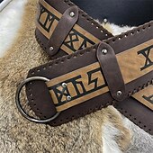 abordables Accesorios y más-Punk y gótico Medieval Renacimiento Baile de Máscaras Cinturón Vikingo caballero celta Hombre Mujer Unisexo Vikingo Carnaval Mascarada Escenario Feria del Renacimiento LARP Adulto Cinturón