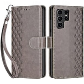 tanie Etui do telefonów Samsung-telefon Kılıf Na Samsung Galaxy S24 Ultra Plus S23 S22 S21 S20 Ultra Plus FE A55 A35 A25 A15 5G A54 A34 A14 A72 A52 A32 A22 A12 A53 A33 A23 A13 S25 Ultra Osłona tylna Z podpórką Magnetyczne z paskiem