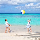 cheap Beach &amp; Outdoor Toys-3 Pack 12&quot; Inflatable Beach Balls for Kids - Toys &amp; Toddlers, Pool Games, Toy Classic Rainbow Color