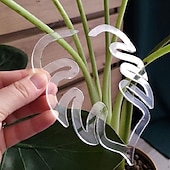 お買い得  植物ケアアクセサリー-2個/セット タートルシェル竹クランプセット、植物茎プラスチックサポート、タートルシェル竹クランプ再利用可能な植物保持サポート、花茎ホルダー