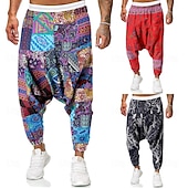 abordables Shorts décontractés-Homme Pantalons décontractés Multicolore Respirable Poids Léger Toute la longueur Soirée Vacances Décontractées Ample Noir Rouge