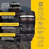 abordables Mugs et tasses-tasse à café d&#039;objectif d&#039;appareil photo -13,5 oz cadeaux pour lui, cadeaux de papa, photographie, accessoires d&#039;appareil photo, cadeaux de nouveauté, cadeaux pour lui