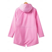 cheap Outdoor Jackets-Women's Hiking Raincoat Raincoat Outdoor Waterproof Quick Dry Lightweight Jacket Camping / Hiking / Caving Traveling Blue Black Yellow Pink Red