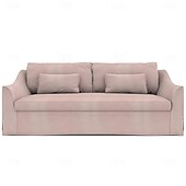 cheap Sofa Cover-3 Seater Velvet Sofa Cover Solid Color Quilted Velvet Slipcovers FARcover LITB PRIME cover